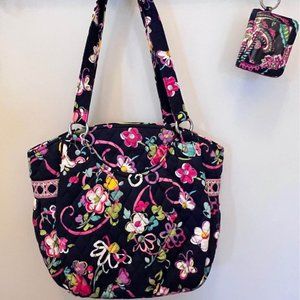 Vera Bradley Glenna Large Purse “Ribbons”